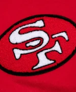 Golf Wang 2025 San Francisco 49ers Red Letterman Varsity Jacket
