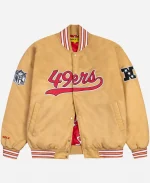 Golf Wang 49yers Gold Satin Bomber Jacket