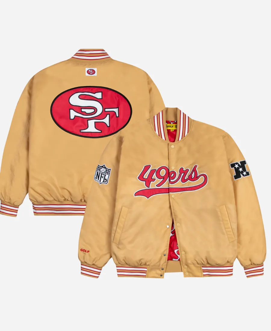 Golf Wang 49yers Satin Bomber Jacket Golf Wang 49yers Satin Bomber Jacket