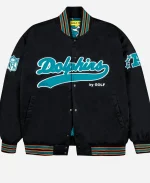 Golf Wang Dolphins Satin Bomber Jacket