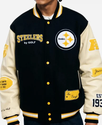 Golf Wang Steelers Letterman Jacket