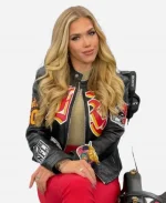Gracie Hunt Chiefs Leather Jacket - Black