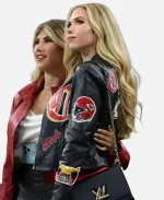 Gracie Hunt Kansas City Chiefs Jeff Hamilton Black Leather Jacket