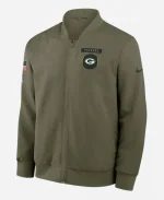 Green Bay Packers Coach Matt LaFleur 2025 Salute to Service Bomber Jacket