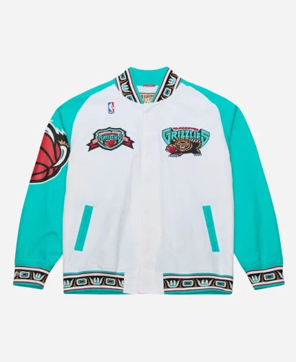 Grizzlies1995-96 White Authentic Jacket