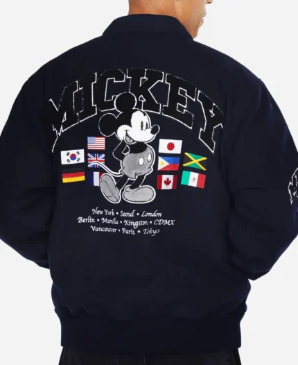 HUF x Disney Mickey Worldwide Tour Jacket - Navy
