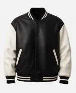 Handmade Two-Tone Leather Varsity Jacket