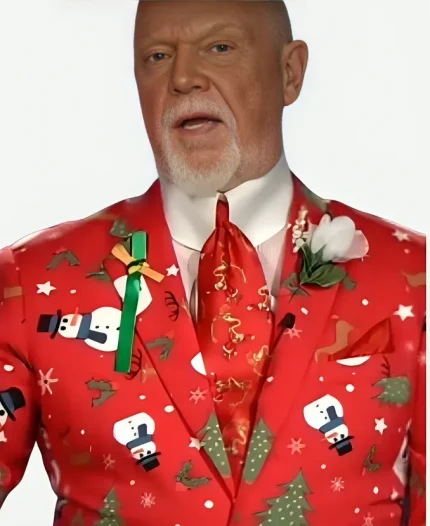 Ice Hockey Player And Coach Don Cherry Snowman Christmas Red Suit