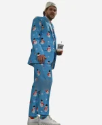 Ice Hockey Player David Pastrnak Snowman Christmas Blue Suit