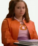 Jade Castillo TV Series Electric Bloom S01 2025 Carmen B. Sanchez Orange Genuine Leather Jacket