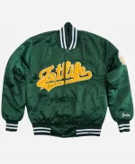 Jet Life Home Plate Green Satin Jacket