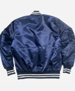 Jet Life Home Plate Navy Satin Jacket