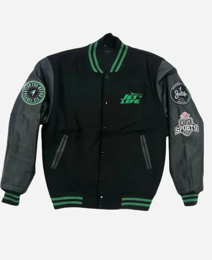 Jet Life Never Die Corporation Lettermen Jacket