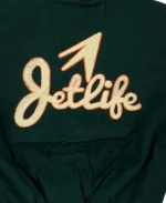 Jet Life Varsity Letterman Jacket - Green & Orange