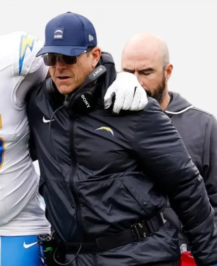 Jim Harbaugh LA Chargers Jacket - Black