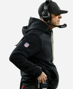 John Harbaugh Baltimore Ravens Black Sideline Hoodie