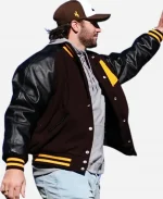 Josh Allen Wyoming Cowboys Football Jersey Retirement Ceremony Varsity Jacket