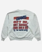 Kaley Cuoco 2025 New York Giants Caricature Grey Sweatshirt