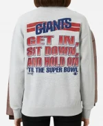 Kaley Cuoco Giants Caricature Sweatshirt - Grey