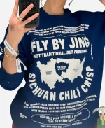 Kristen Bell Fly By Jing Blue Sweatshirt