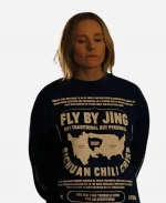 Kristen Bell Fly By Jing Blue Sweatshirt - Image 2