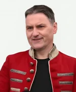 Lee Ross A Castle for Christmas 2021 Movie Thomas Red Wool Costume Jacket