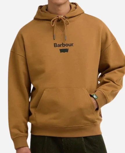 Levi's x Barbour Graphic Hoodie - Brown