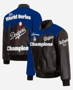 Los Angeles Dodgers 2025 World Series Champions Leather Jacket