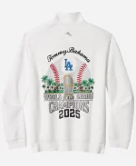 Los Angeles Dodgers Tommy Bahama 2025 World Series Champions Montego Bay White Half-Zip Jacket