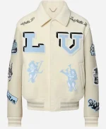Louis Vuitton Multi-Patches Mixed Leather Cream Jacket