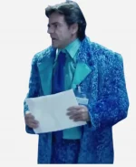 Ludovico La familia P. Luche Eugenio Derbez Blue Fur Suit 
