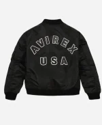 MA-1 Nylon Black Bomber Jacket