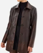 Mariel Molino NCIS Origins Season 01 Lala Dominguez Leather Coat