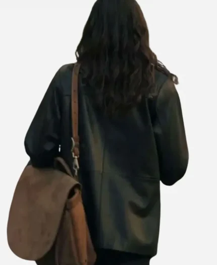 Mariel Molino Tv Show NCIS Origins S01 Lala Dominguez Black Leather Coat