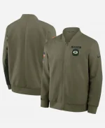 Matt LaFleur Green Bay Packers Coach 2025 Salute to Service Bomber Jacket
