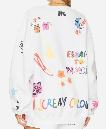 Mayfair Group Somebody Loves You White Crewneck