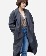 Mcallister Grey Wool Trench Coat - Grey