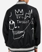 Members Only x Jean-Michel Basquiat Black Bomber Jacket