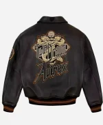 Men’s Avirex American Flight Bomber Leather Jacket - For Sale