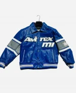 Men's Avirex New Edition Detroit USA Cowhide Leather Varsity Jacket