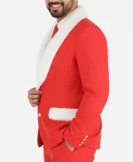 Men's Christmas Classic Santa Claus Red Blazer