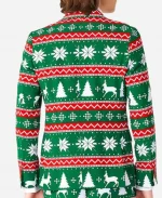 Men's Christmas Green Blazer Coat