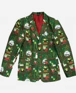 Men's Christmas Printed Blazer Coat - For Sale
