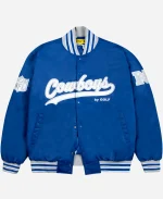 Men's Golf Wang  Dallas Cowboys Blue Full-Snap Satin Bomber Jacket
