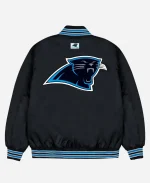 Men's Golf Wang NFL Carolina Panthers Black Full-Snap Satin Bomber Jacket