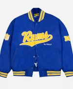 Men's Golf Wang NFL Los Angeles Rams Full-Snap Satin Bomber Jacket