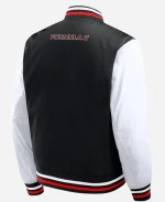 Men’s Las Vegas Grand Prix 2025 Night Racing Black  & White Full-Snap Bomber Jacket