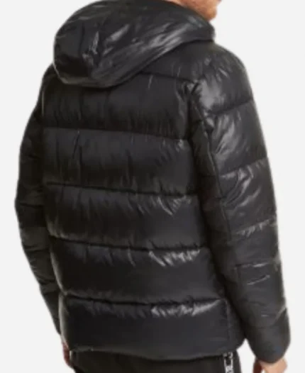 Men's Michael Kors Logo Tape Recycled Polyester Puffer Jacket