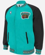 Men's Mitchell & Ness NBA Vancouver Grizzlies 1995-96 turquoise Warm Up Jacket - Ice Blue