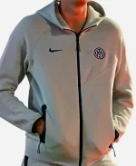 Men's Nike Inter Milan Tech Windrunner Football Fleece Full-Zip Hoodie